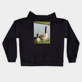 beautiful nature, wild geese, gift Kids Hoodie